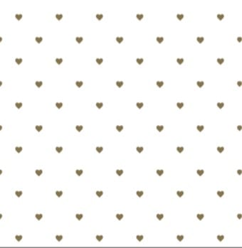 Roll Wrap (3M): Gold Hearts