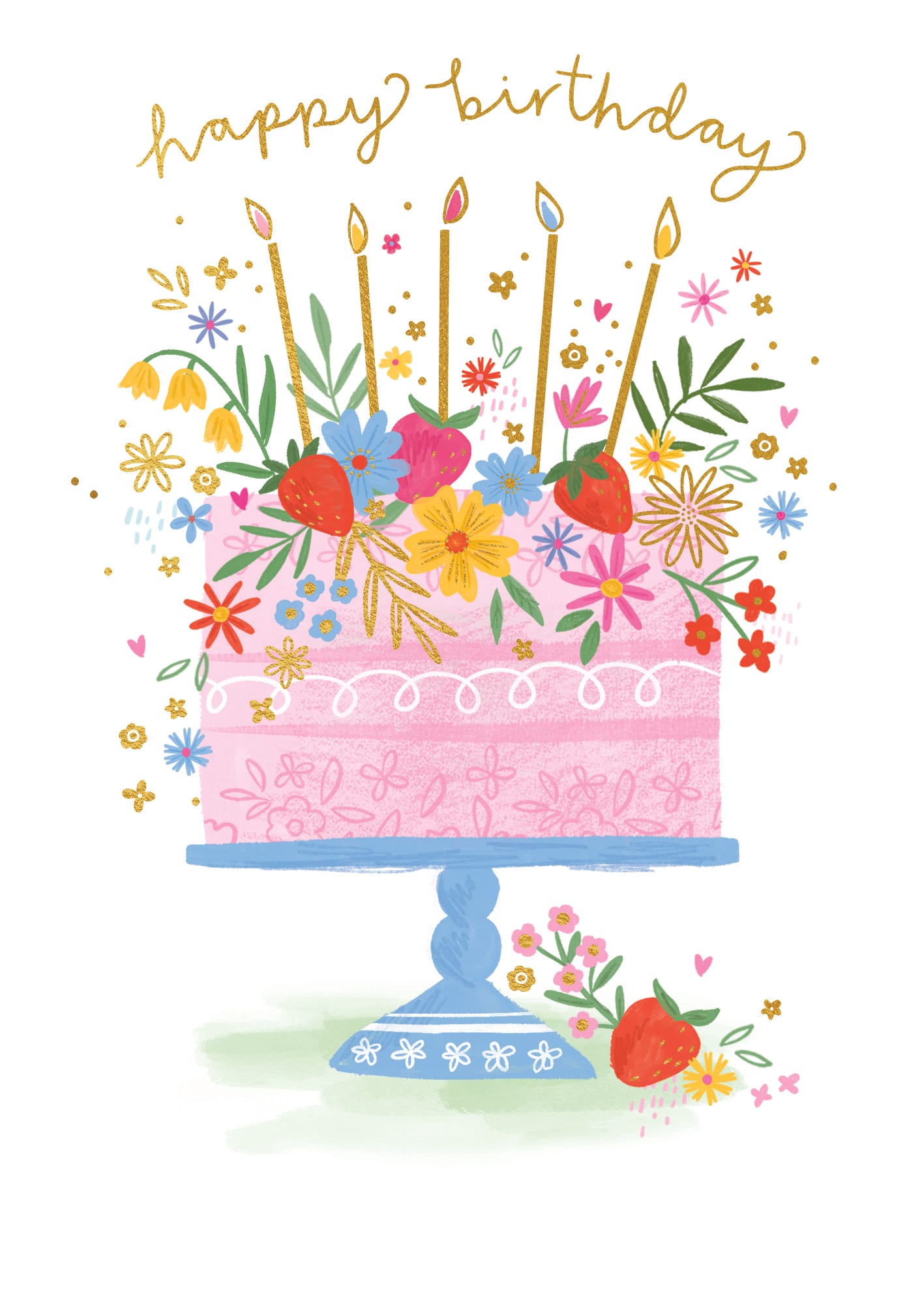 Lemon Drops: Strawberries And Cream Cake