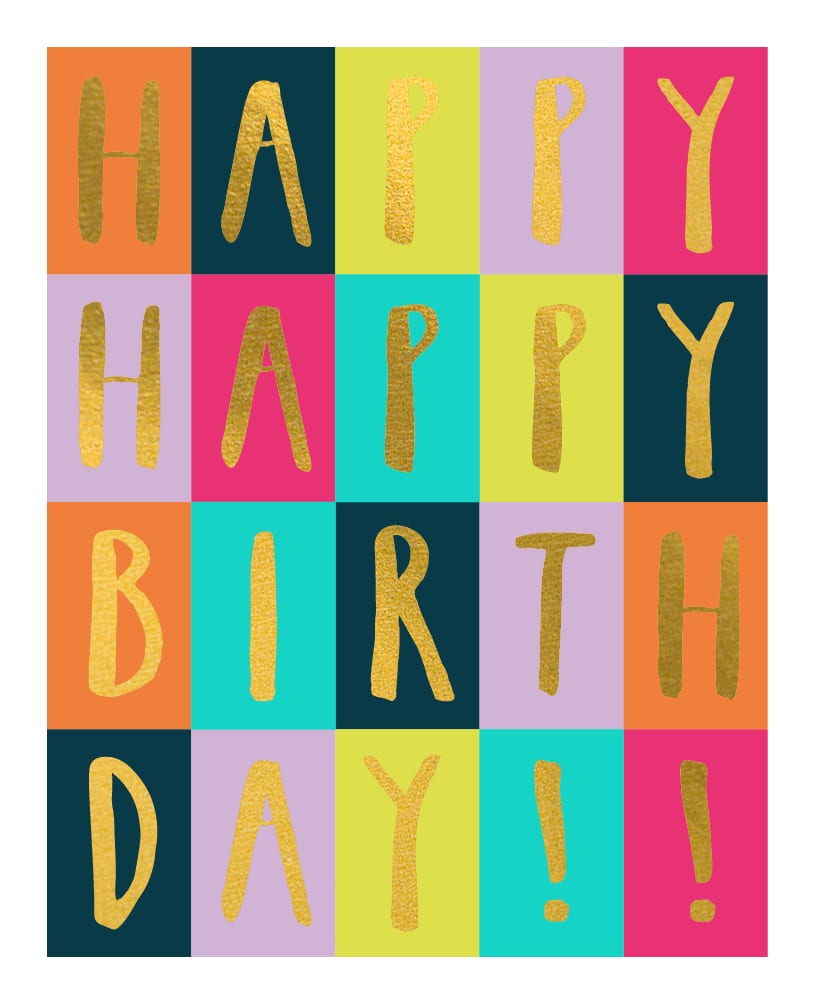 Celebration: Happy Birthday Tiles