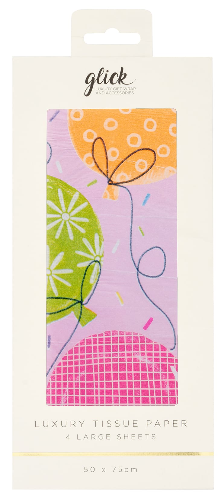 Tissue: Patterned Big Balloons Pink