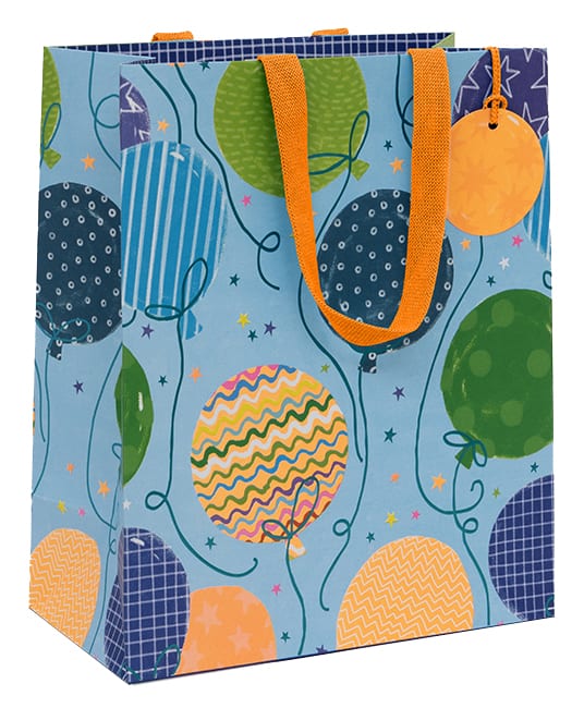 Gift Bag (Large): Big Balloons Blue