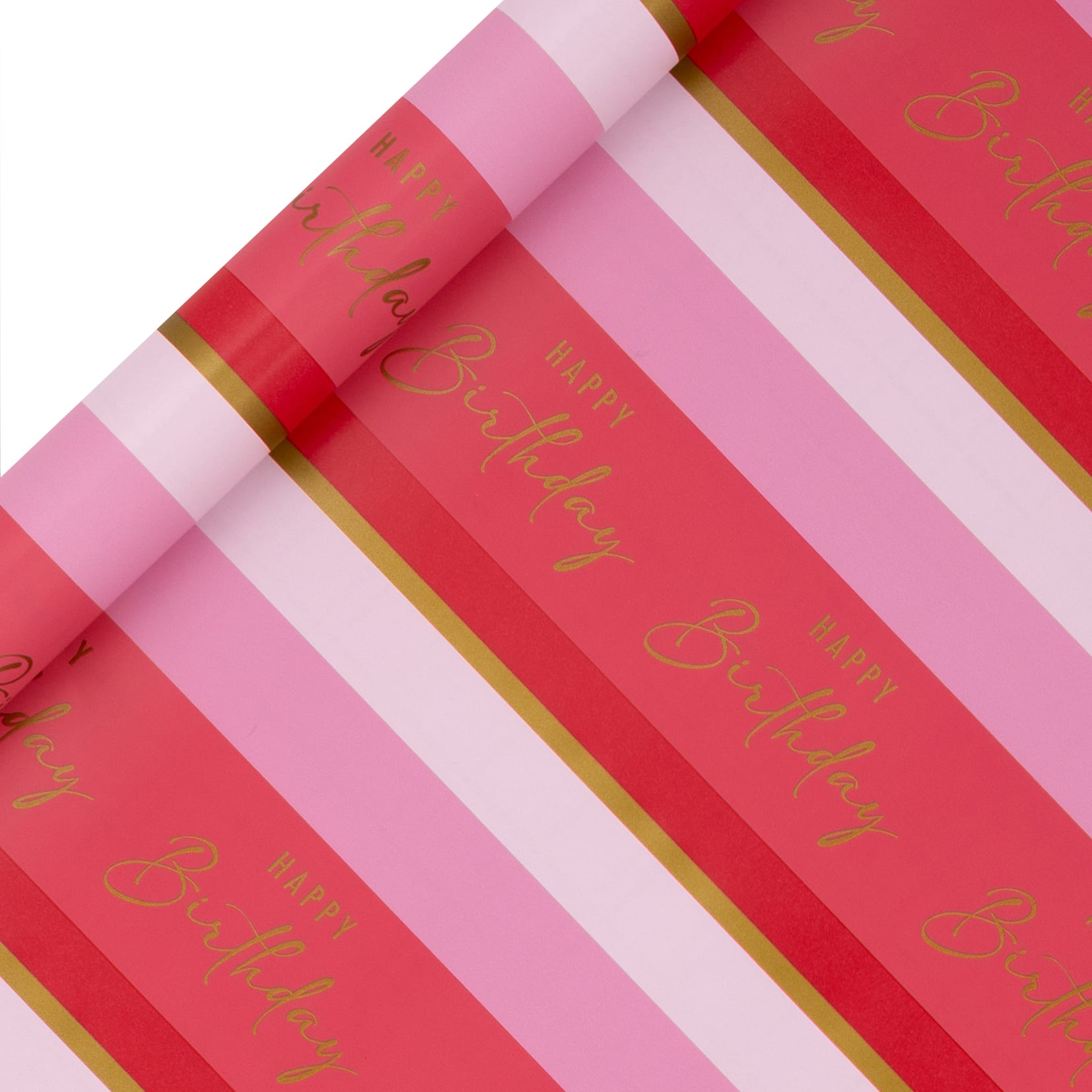 Roll Wrap (4M): Bday Stripe Pink