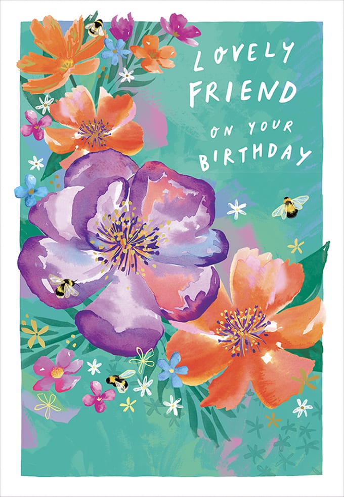 Iris: Flowers On Teal