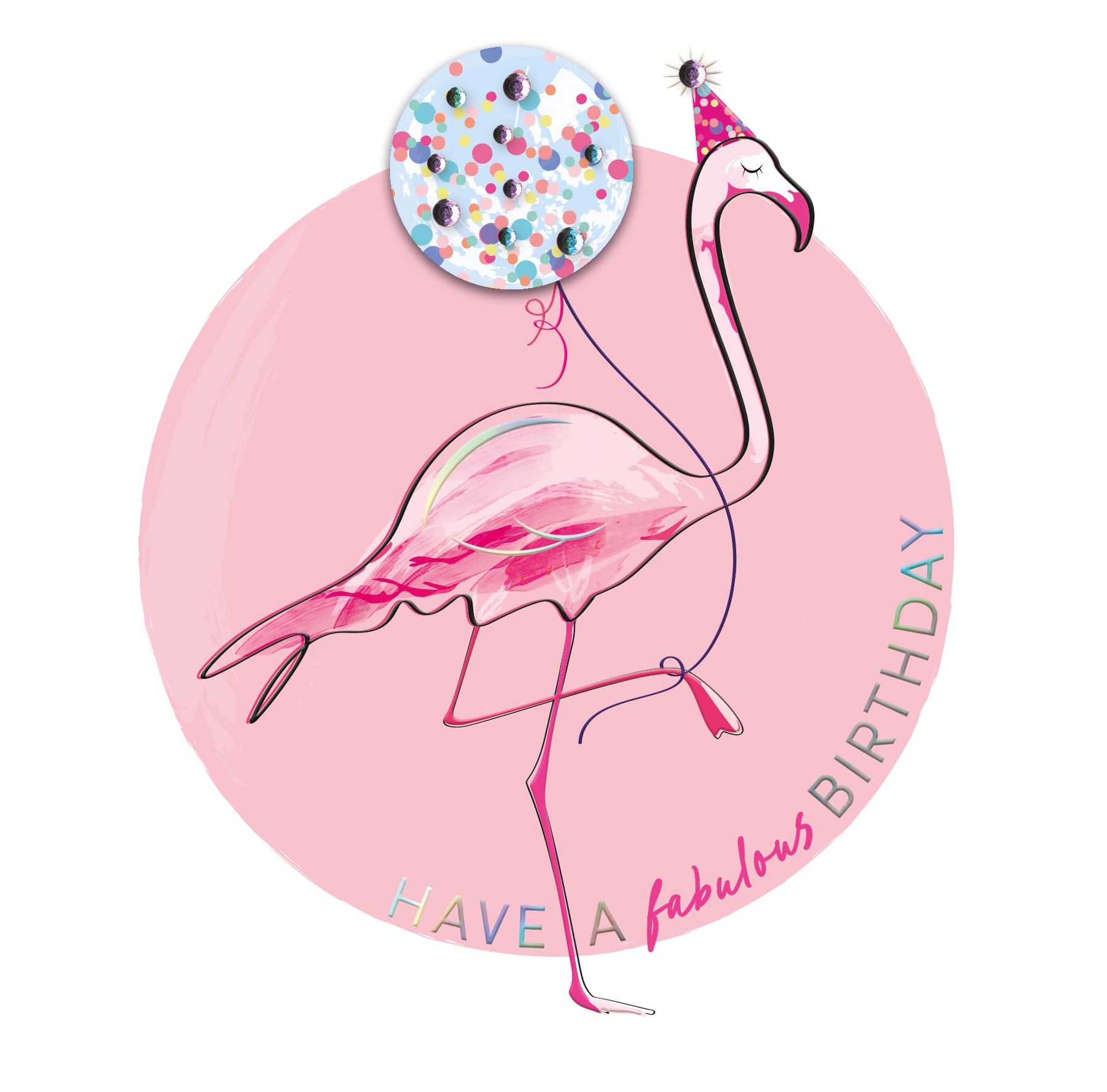 Bubbles: Flamingo