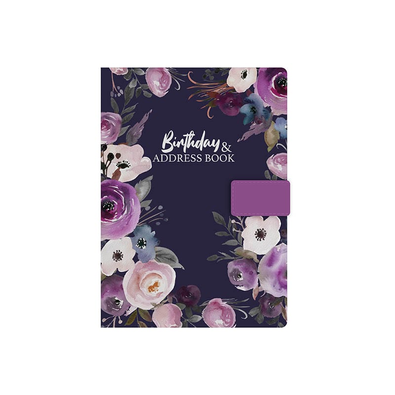 Address Birthday Book A5: Floral Dp12