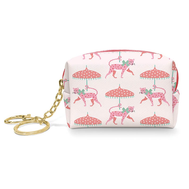 Keychain Pouch Leopard Parade