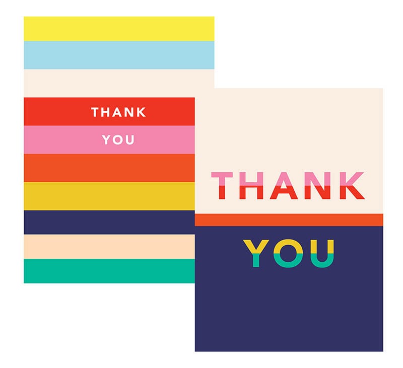 Thank You Notecards: Geometric