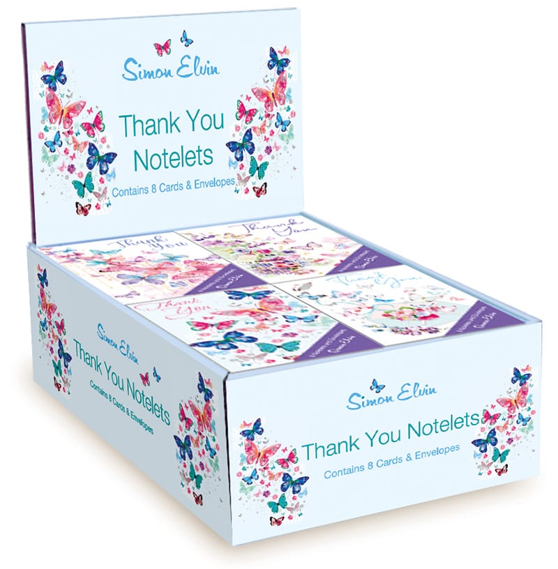Thank You Notelets: Floral Display