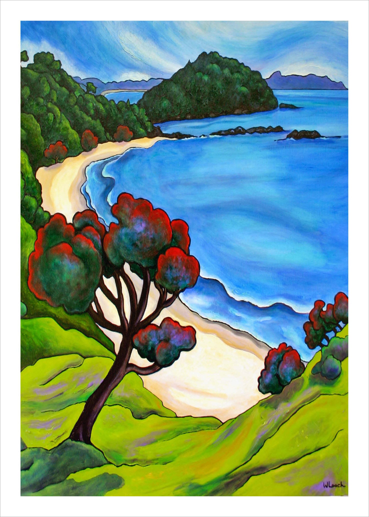 Artists Vista by Wendy Leach: Pohutukawa East Coast