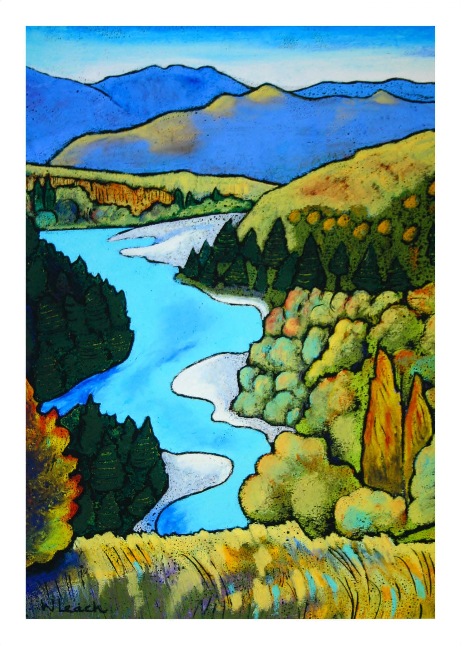 Artists Vista by Wendy Leach: Shotover River
