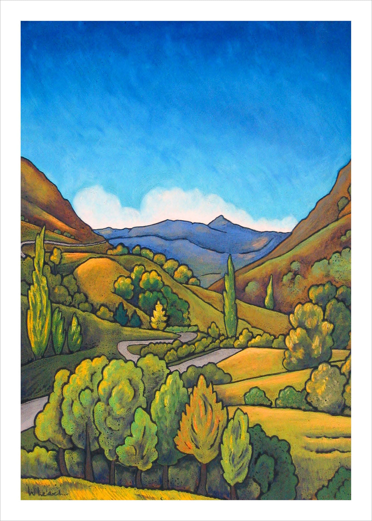 Artists Vista by Wendy Leach: Otago Summer